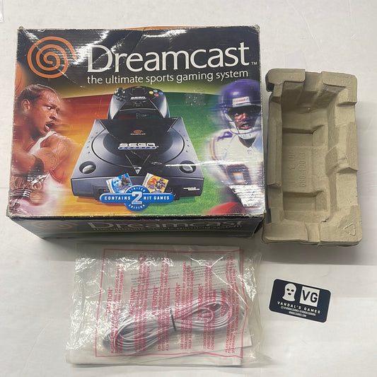 Dreamcast - Sega Spots Bundle Black NO Console Box ONLY w/ Some Inserts #2799