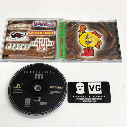 Ps1 - Namco Museum Vol. 3 Greatest Hits W/ New Case PlayStation 1 Complete #111