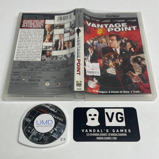 Psp Video - Vantage Point Sony PlayStation Portable UMD W/ Case #111