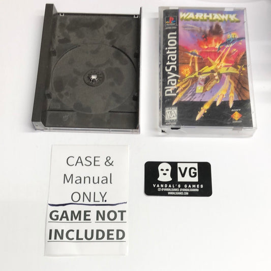 Ps1 - Warhawk PlayStation 1 Case & Manual Only NO GAME #2751
