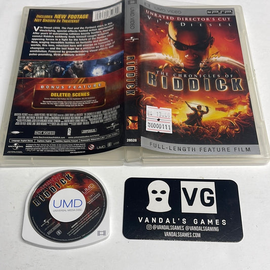 Psp Video - The Chronicles of Riddick Sony PlayStation Portable UMD W/ Case #111