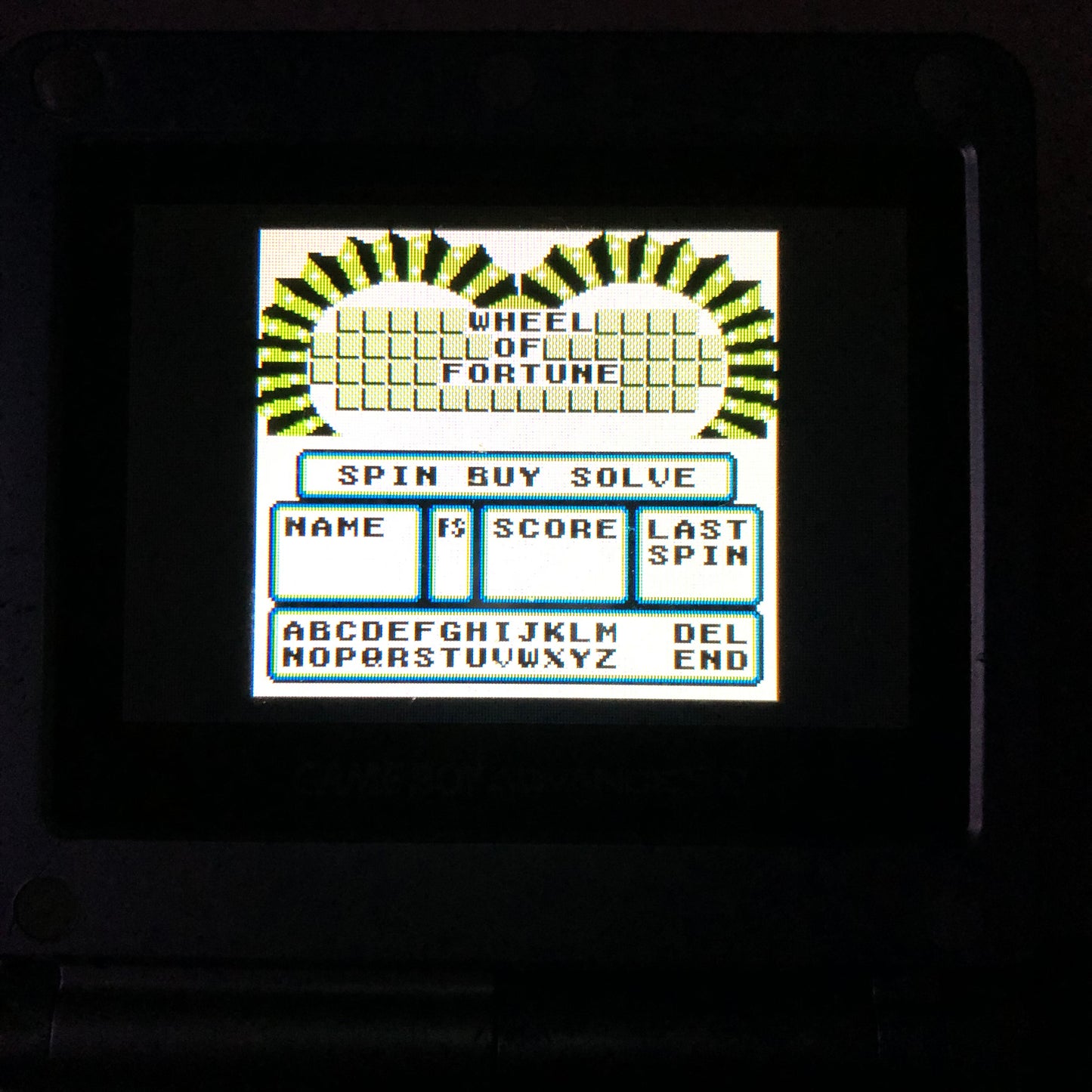 GB - Wheel of Fortune Nintendo Gameboy Cart Only #2883