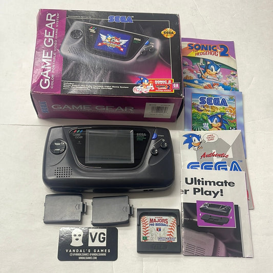 Game Gear - Console Sonic the Hedgehog 2 Bundle Almost Complete Sega Tested #2800