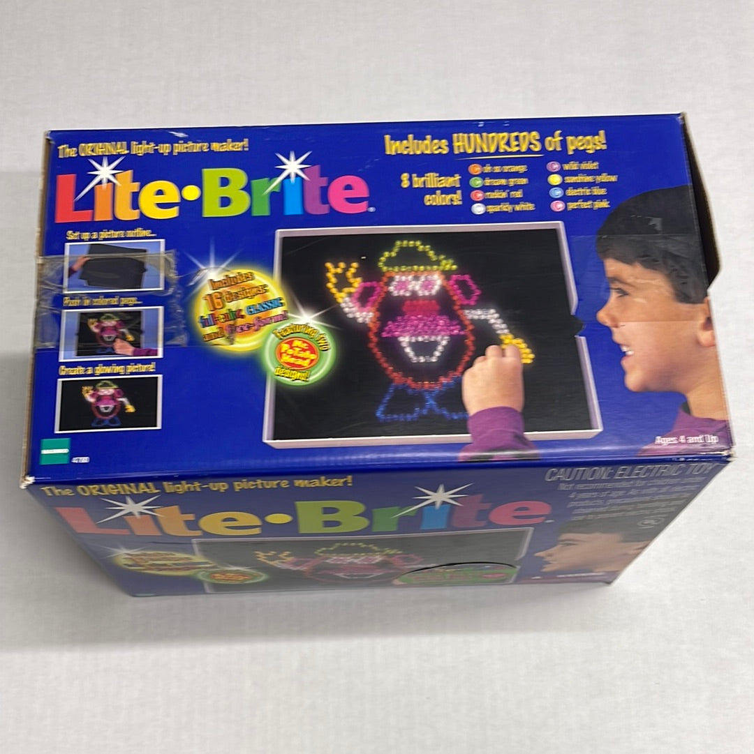 Hasbro - 1998 Lite Brite W/ Pegs and New Sheets Tested Working