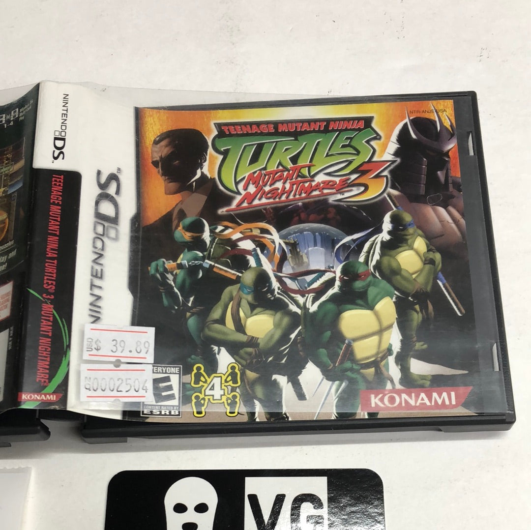 Ds - Teenage Mutant Ninja Turtles 3 Mutant Nightmare Nintendo Case 
