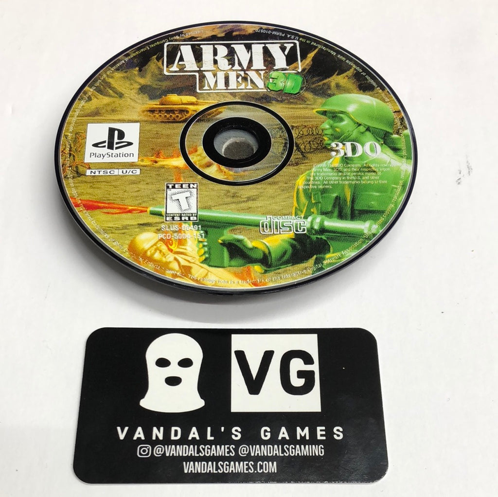 Ps1 - Army Men 3d Sony PlayStation 1 Disc Only #111 – vandalsgaming