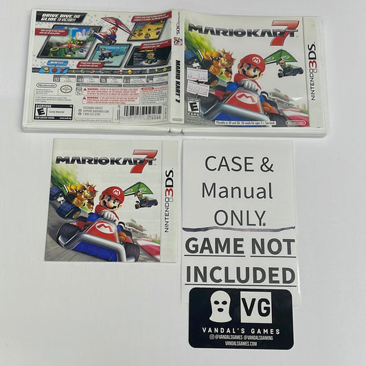 3ds - Mario Kart 7 Nintendo 3ds CASE & INSERT ONLY NO GAME #2752