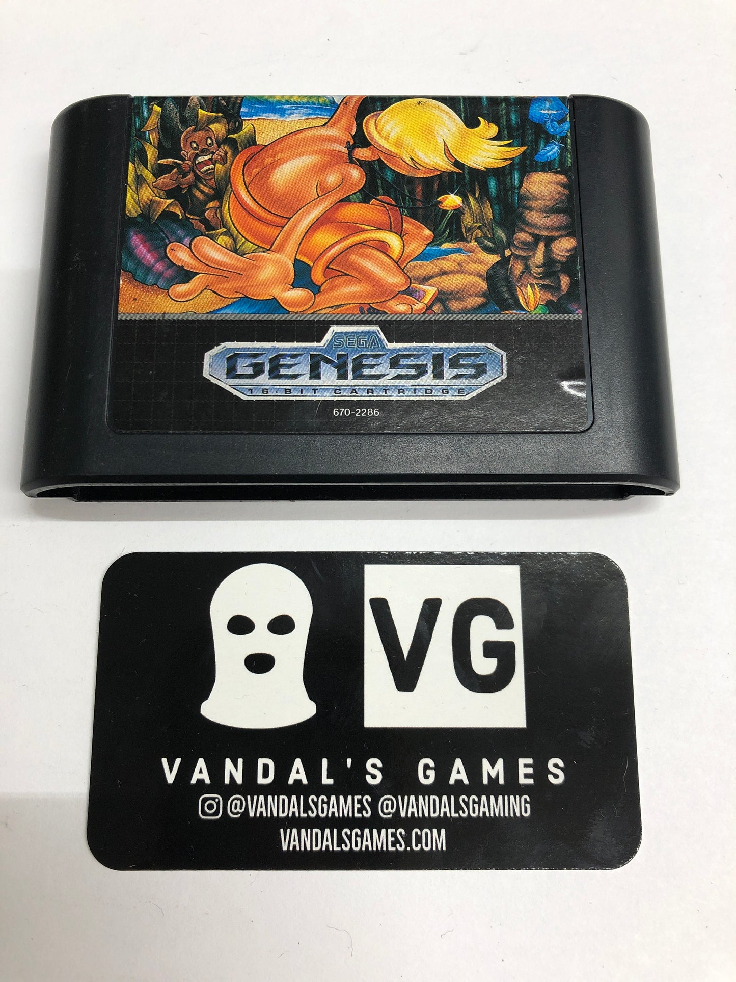 Genesis - Greendog the Beached Surfer Dude Sega Genesis Cart Only #2863