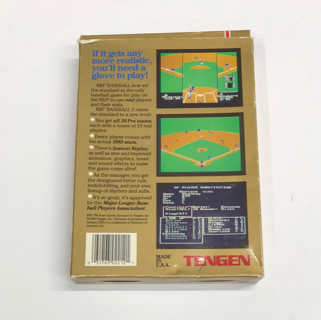 Nes - R.B.I. Baseball 2 Nintendo Nes Complete #2749