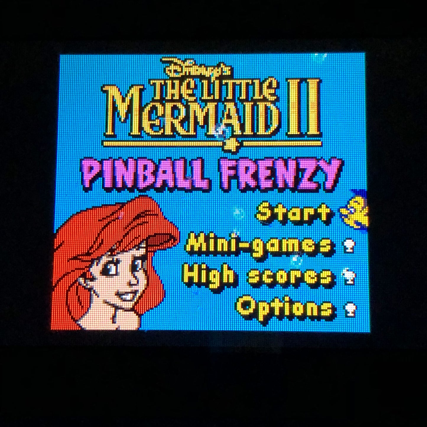 GBC - The Little Mermaid II Pinball Frenzy Nintendo Gameboy Color No Cover #2883