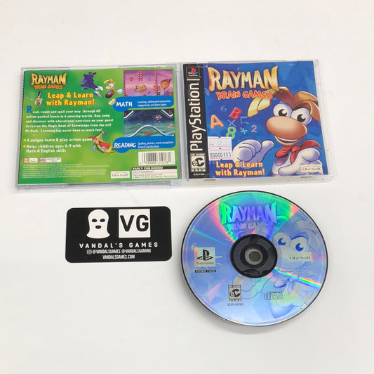 Ps1 - Rayman Brain Games New Case Sony PlayStation 1 Complete #111
