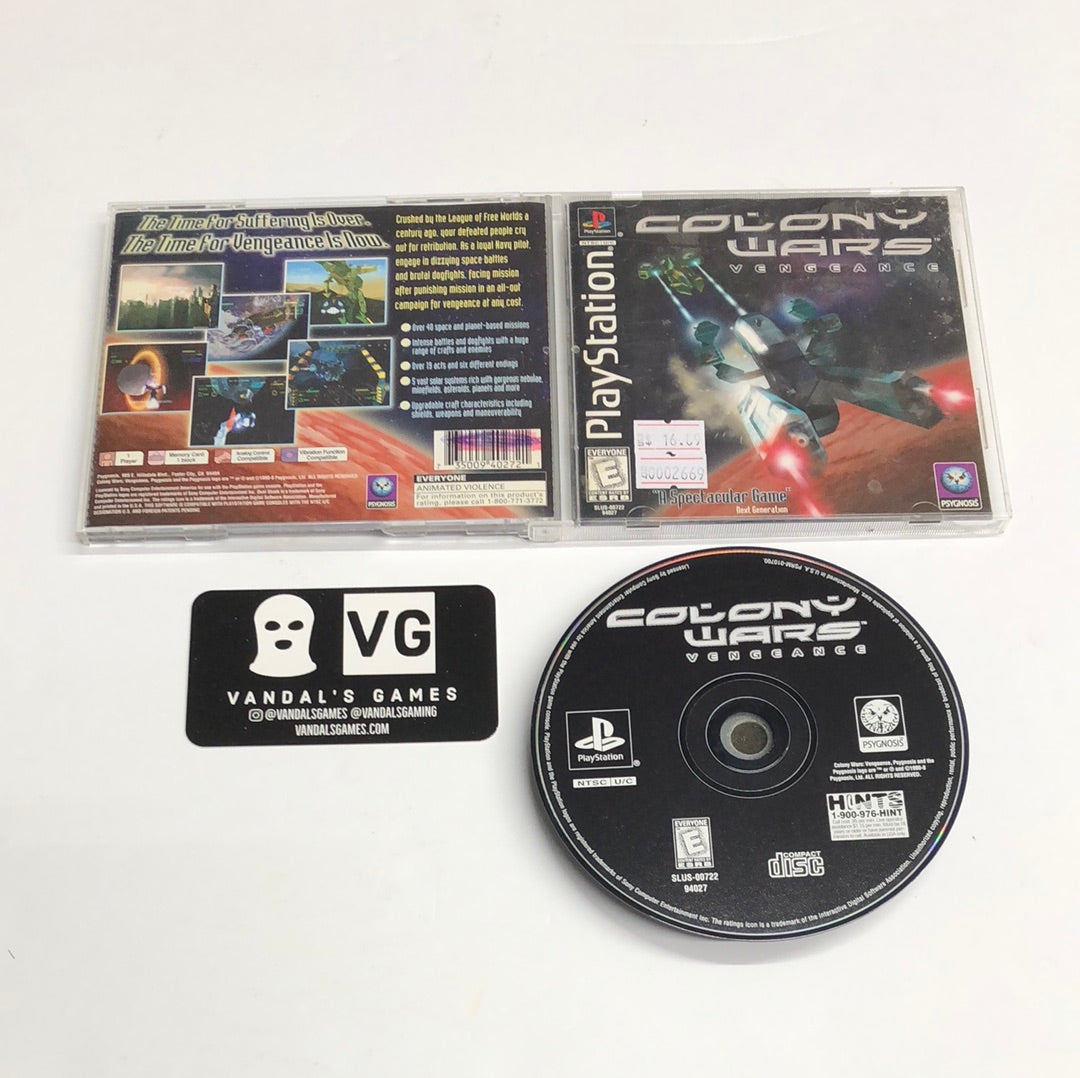 Ps1 - Colony Wars Vengeance Sony PlayStation 1 Complete #2669