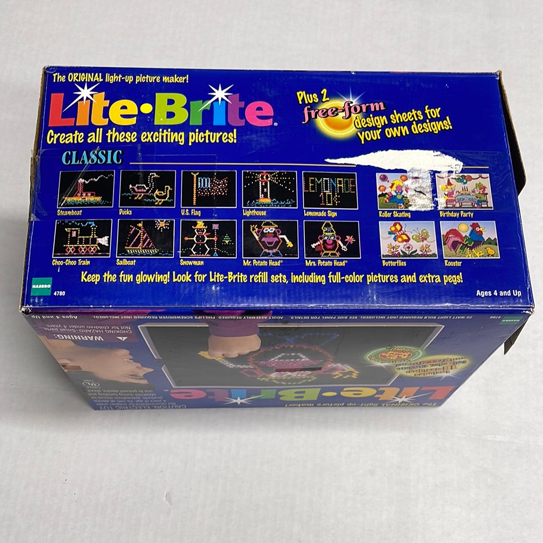 Hasbro - 1998 Lite Brite W/ Pegs and New Sheets Tested Working