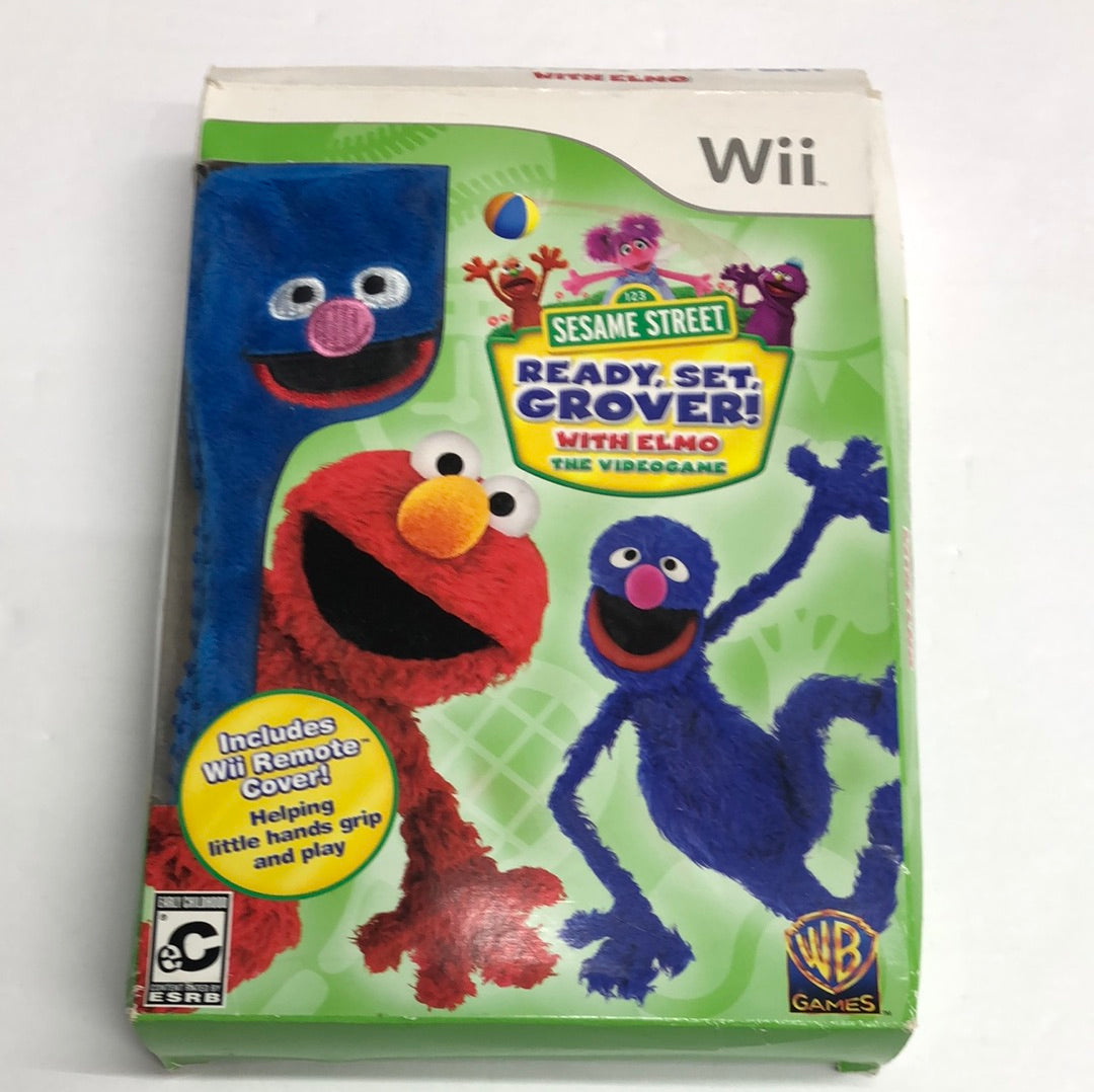 Wii - 123 Sesame Street Ready, Set, Grover with Elmo Remote Cover Bundle #2812