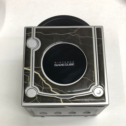 Gamecube - Console Black Lightning Skin Platinum Nintendo Gamecube Tested #2590