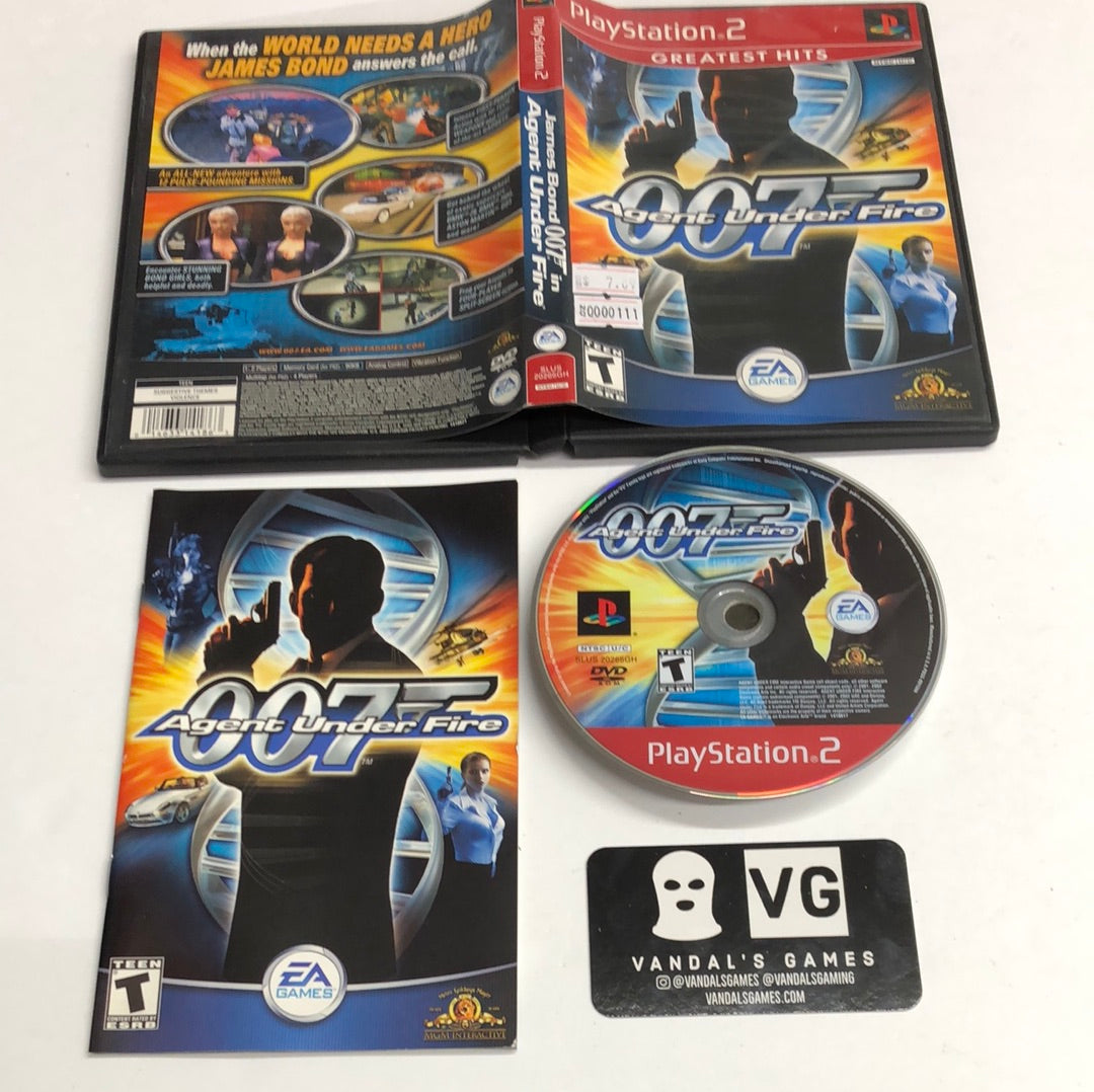 Ps2 - 007 Agent Under Fire Greatest Hits Sony Playstation 2 Complete #111