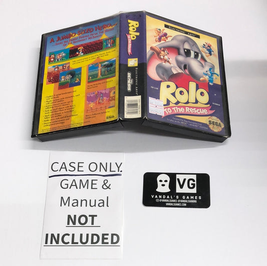 Genesis - Rolo to the Rescue Sega Genesis Case Only N0 GAME OR MANUAL #2571