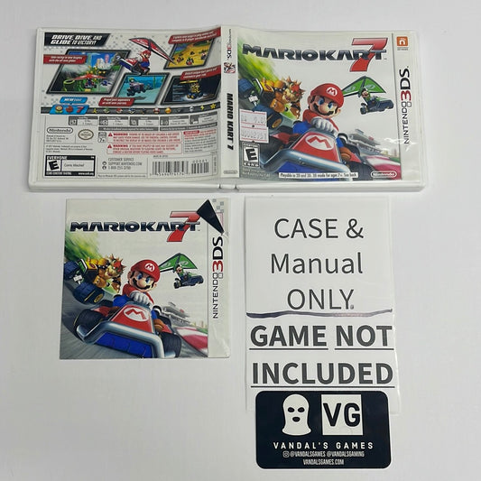 3ds - Mario Kart 7 Nintendo 3ds CASE & INSERT ONLY NO GAME #2751