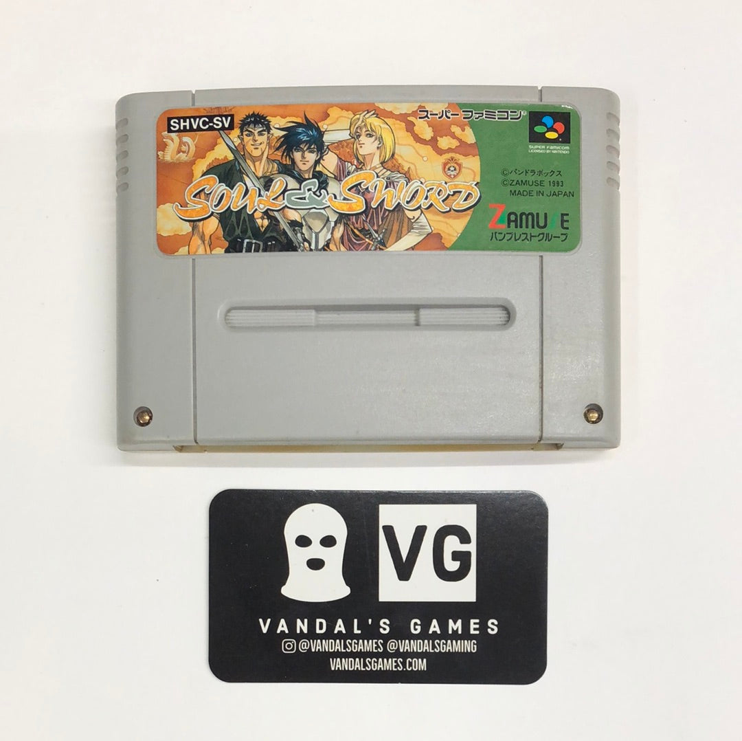 Super Famicom - Soul & Sword Japan Super Nintendo Cart Only #2338