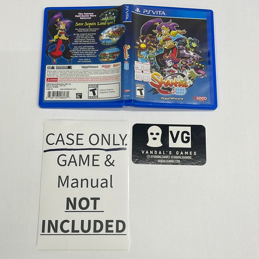 Ps Vita - Shantae 1/2 Genie Hero Playstation Case ONLY NO GAME #2750