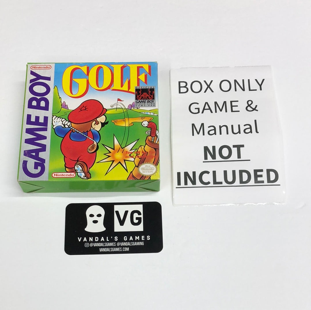 GB - Golf Nintendo Gameboy BOX ONLY NO GAME #2749