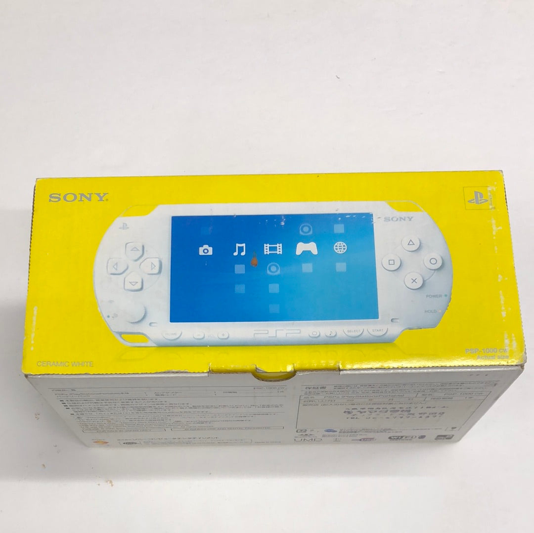 Psp - Ceramic White 1000 Console Japan PlayStation Portable Complete Tested #2406