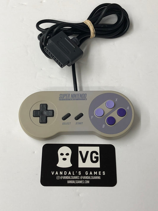 Snes - Controller OEM SNS-005 Yellowed Super Nintendo Tested #111