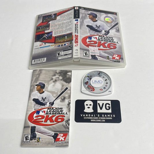 Psp - Major League Baseball 2k6 Sony PlayStation Portable Complete #111