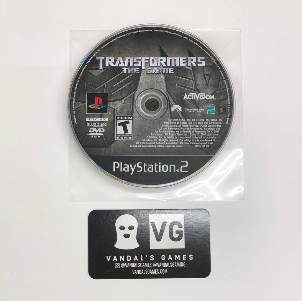 Ps2 - Transformers The Game Sony PlayStation 2 Disc Only #111 –  vandalsgaming