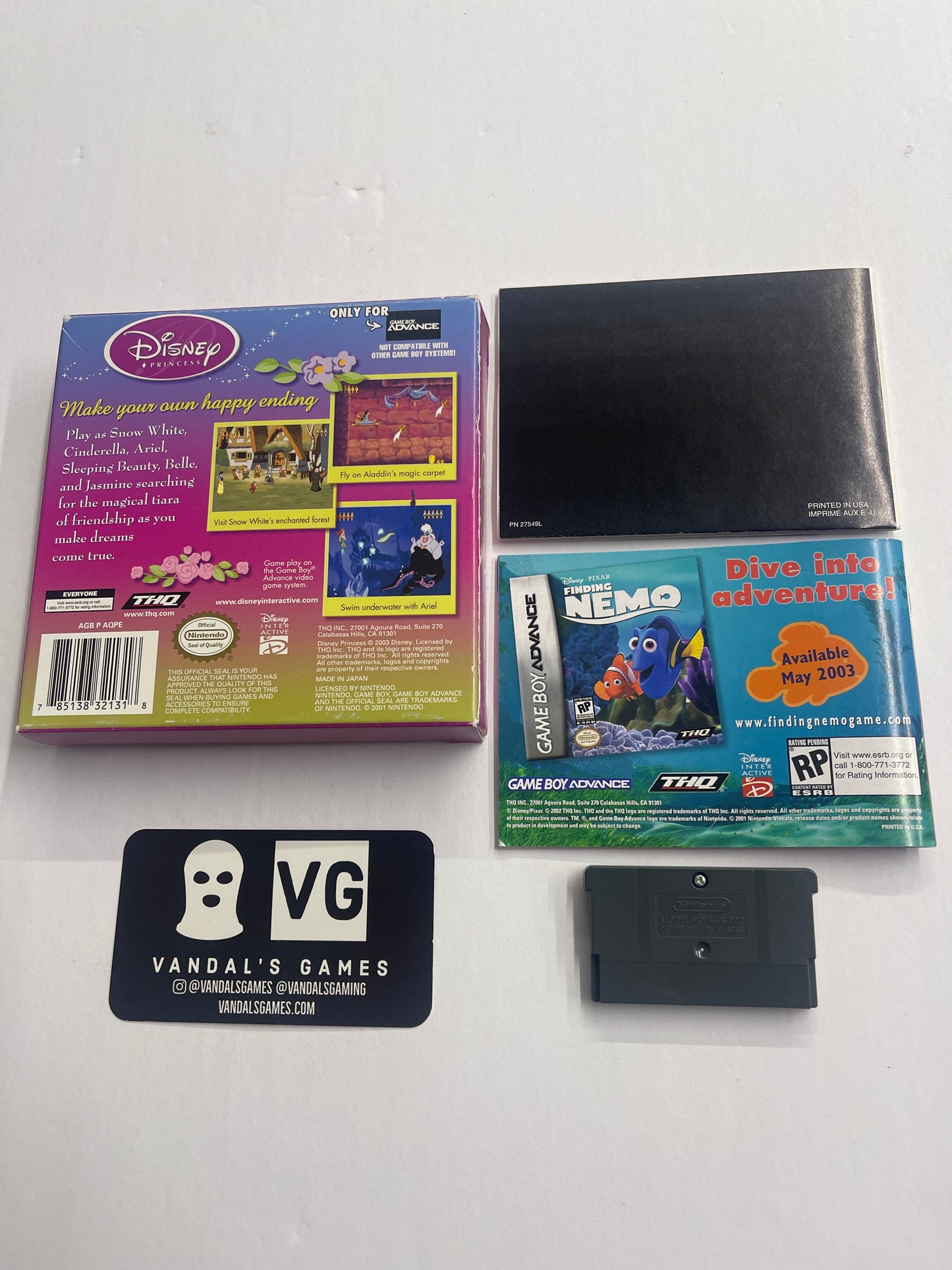 GBA - Disney Princess Nintendo GameBoy Advance Complete #2894