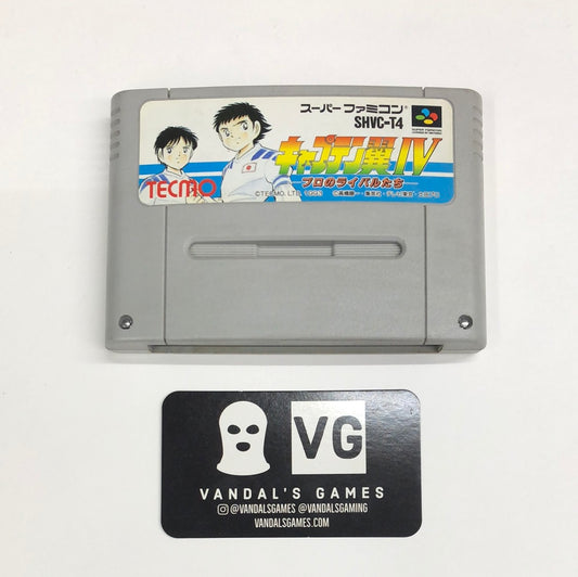 Super Famicom - Captain Tsubasa IV 4 Pro No Rival Tachi Japan Nintendo #2338