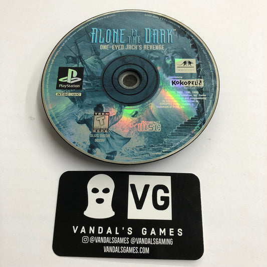 Ps1 - Alone in the Dark One-Eyed Jack's Revenge Sony PlayStation 1 Disc Only #2882