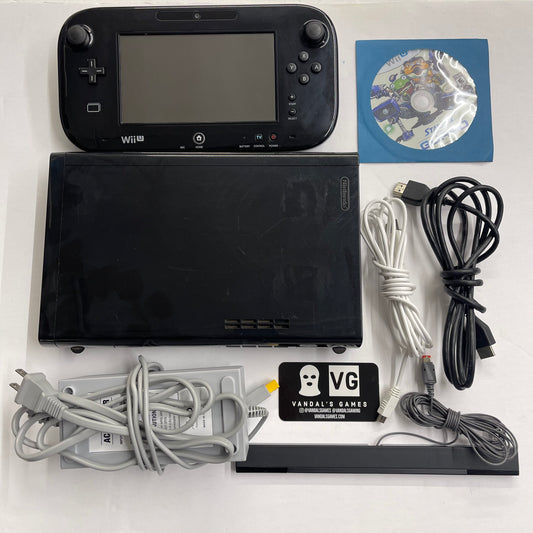 Wii U - Console Black 32gb Nintendo Wii U complete tested