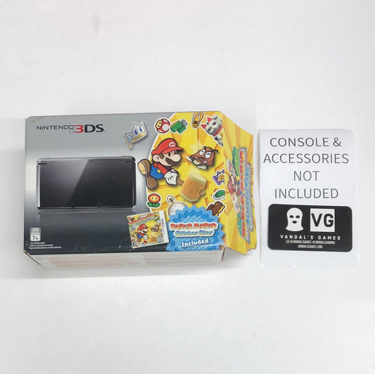 3ds - Console Box Cosmo Back Paper Mario Bundle No Game Nintendo 3ds #2450