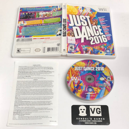 Wii - Just Dance 2016 Nintendo Wii Complete #2852