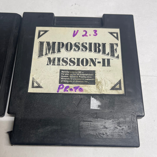 Nes - Impossible Mission II SEI Variant Nintendo Cart Only tested #2696