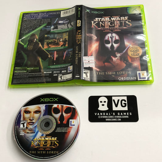 Xbox - Star Wars Knights of the Old Republic II The Sith Lords W/ Case #111