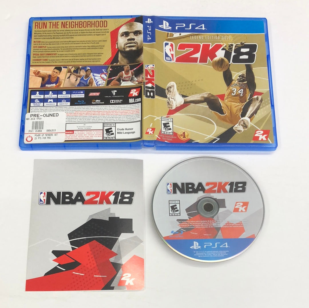 Ps4 - NBA 2k18 Legend Edition Gold Sony PlayStation 4 Complete #2053