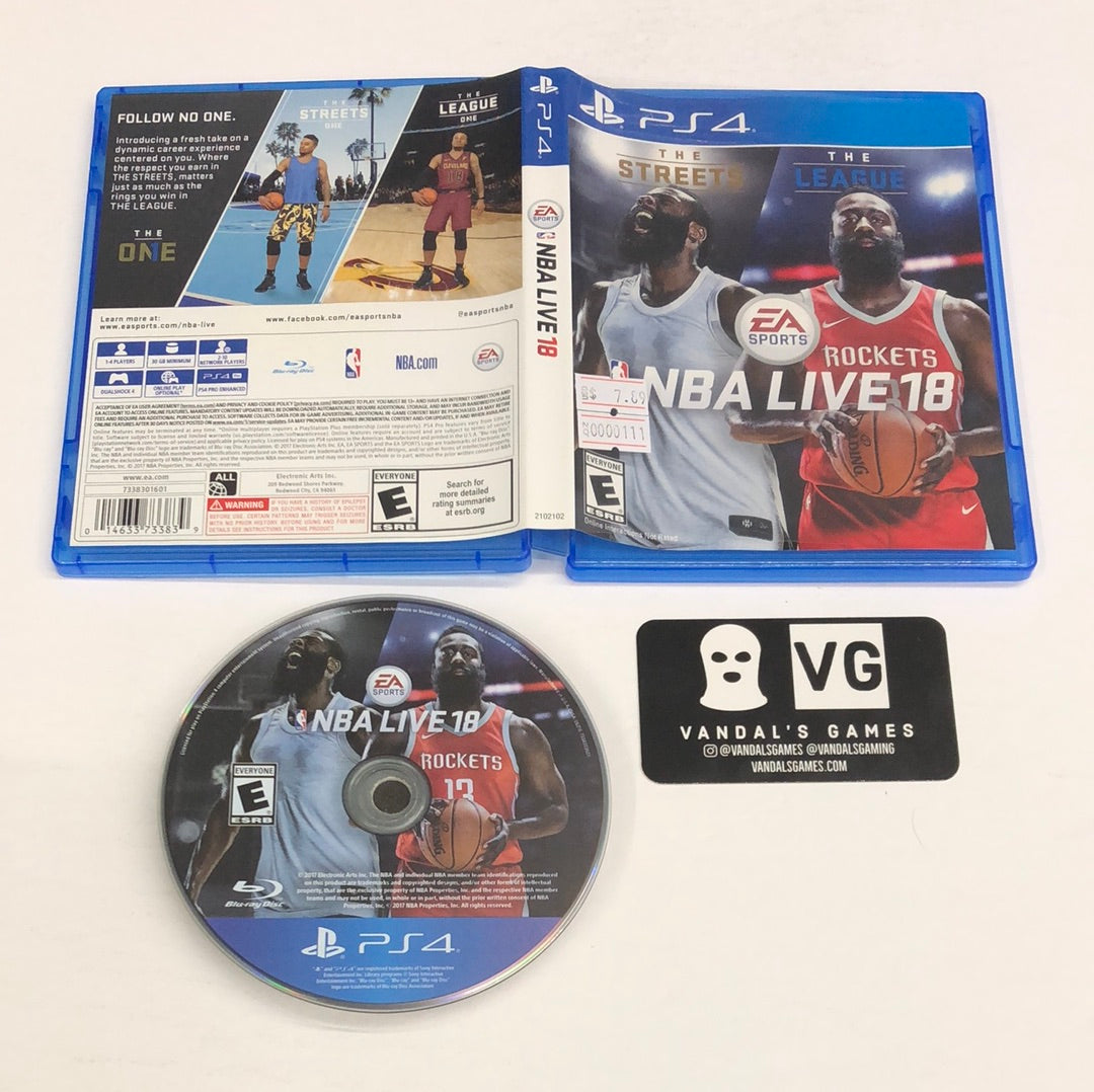 Ps4 - NBA Live 18 Sony PlayStation 4 W/ Case #111