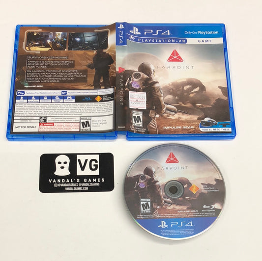 Ps4 - Farpoint PSVR Sony PlayStation 4 W/ Case #111