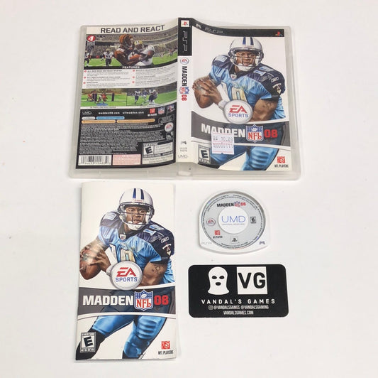 Psp - Madden NFL 08 Sony PlayStation Portable Complete #111