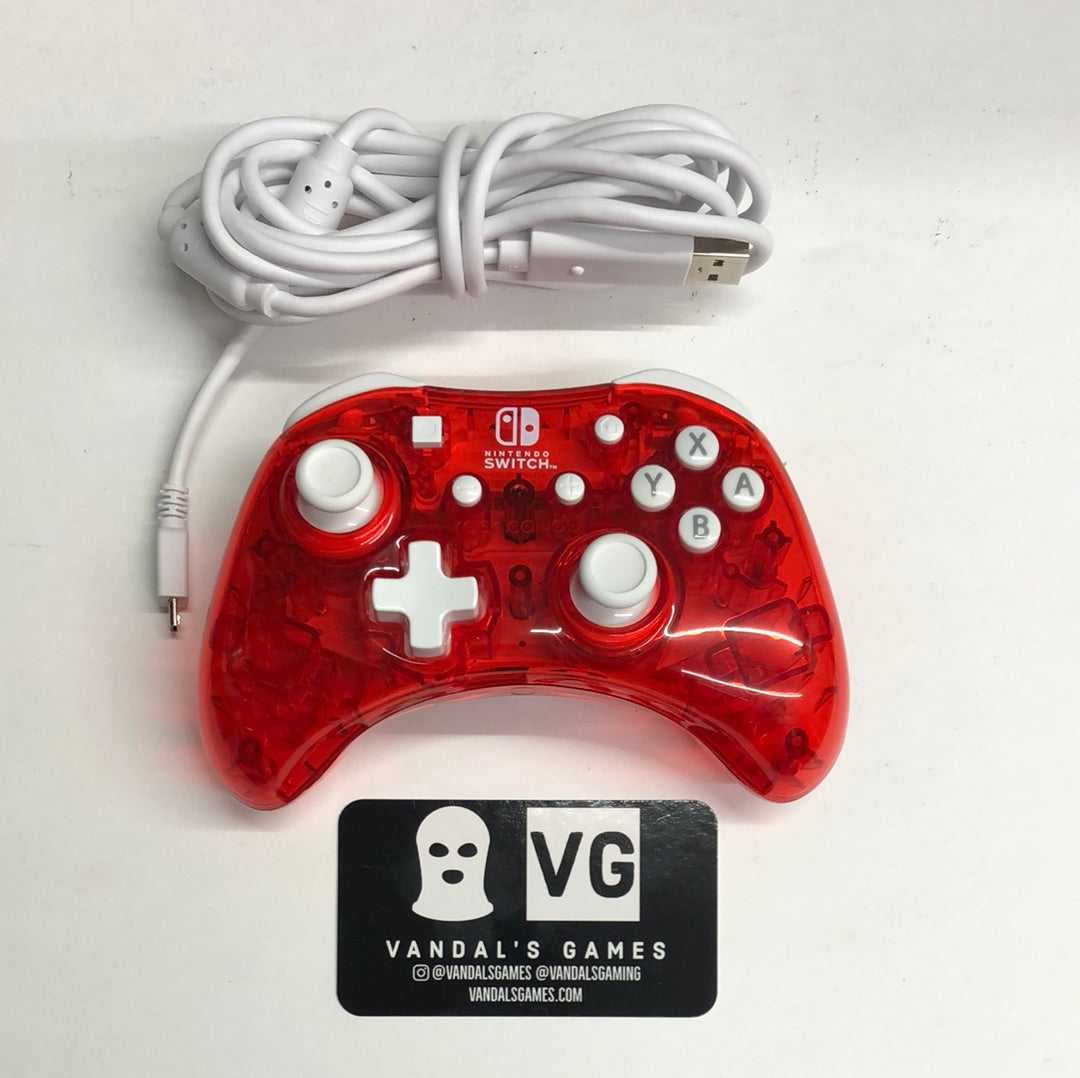 Switch - PDP Rock Candy Stormin Cherry Red Wired Controller Nintendo #111
