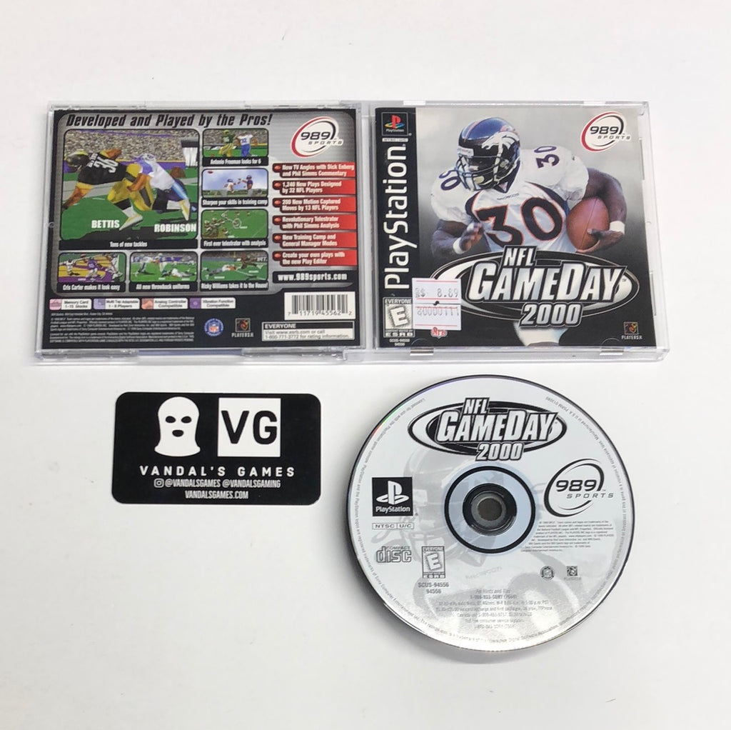 1999 Ad NFL GameDay 2000 Video Game 989 Sports