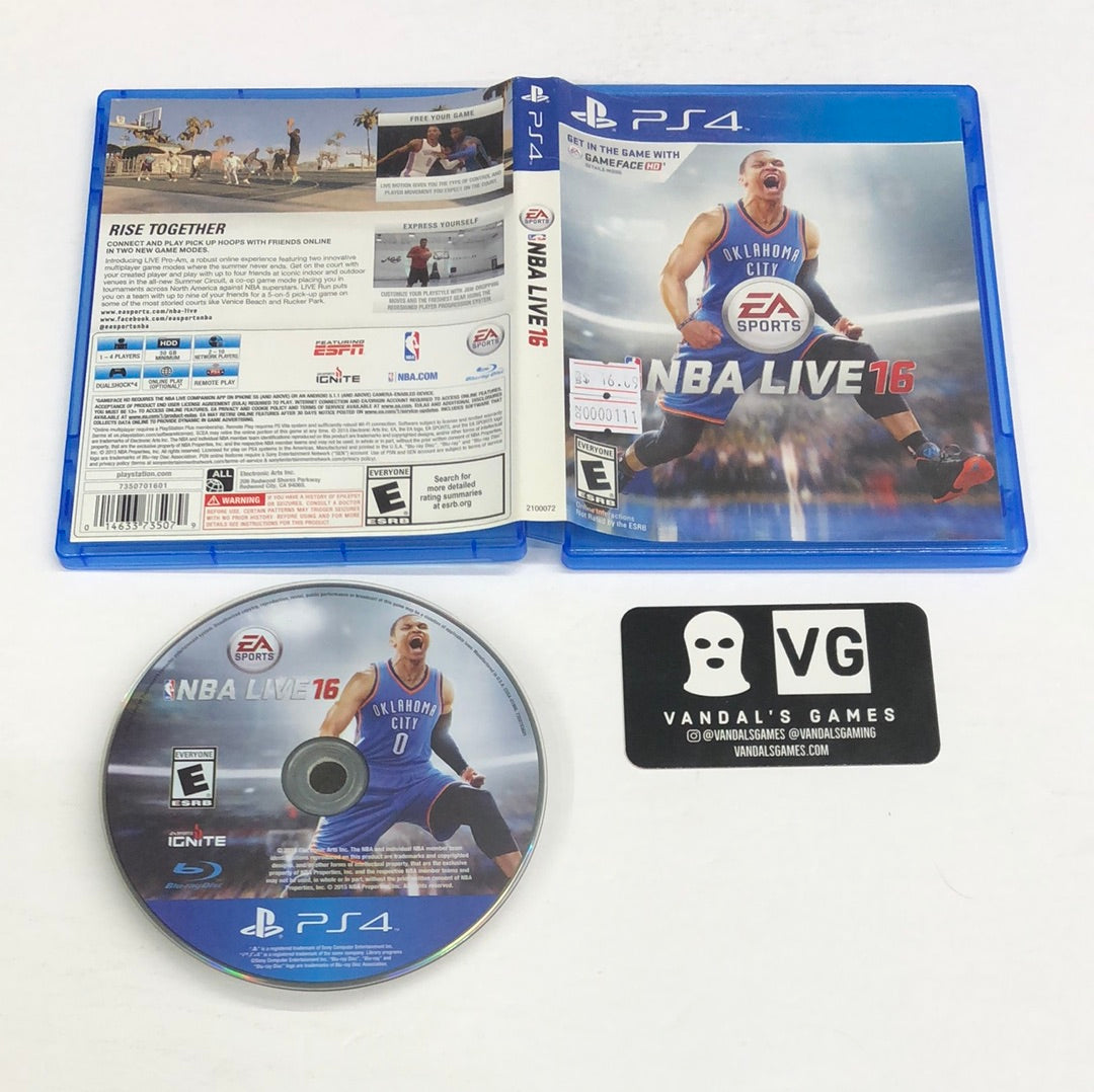 Ps4 - NBA Live 16 Sony PlayStation 4 W/ Case #111