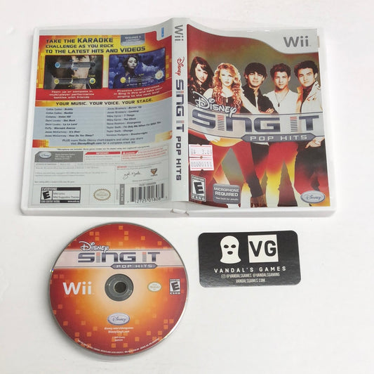 Wii - Disney Sing It Pop Hits Nintendo Wii W/ Case #111