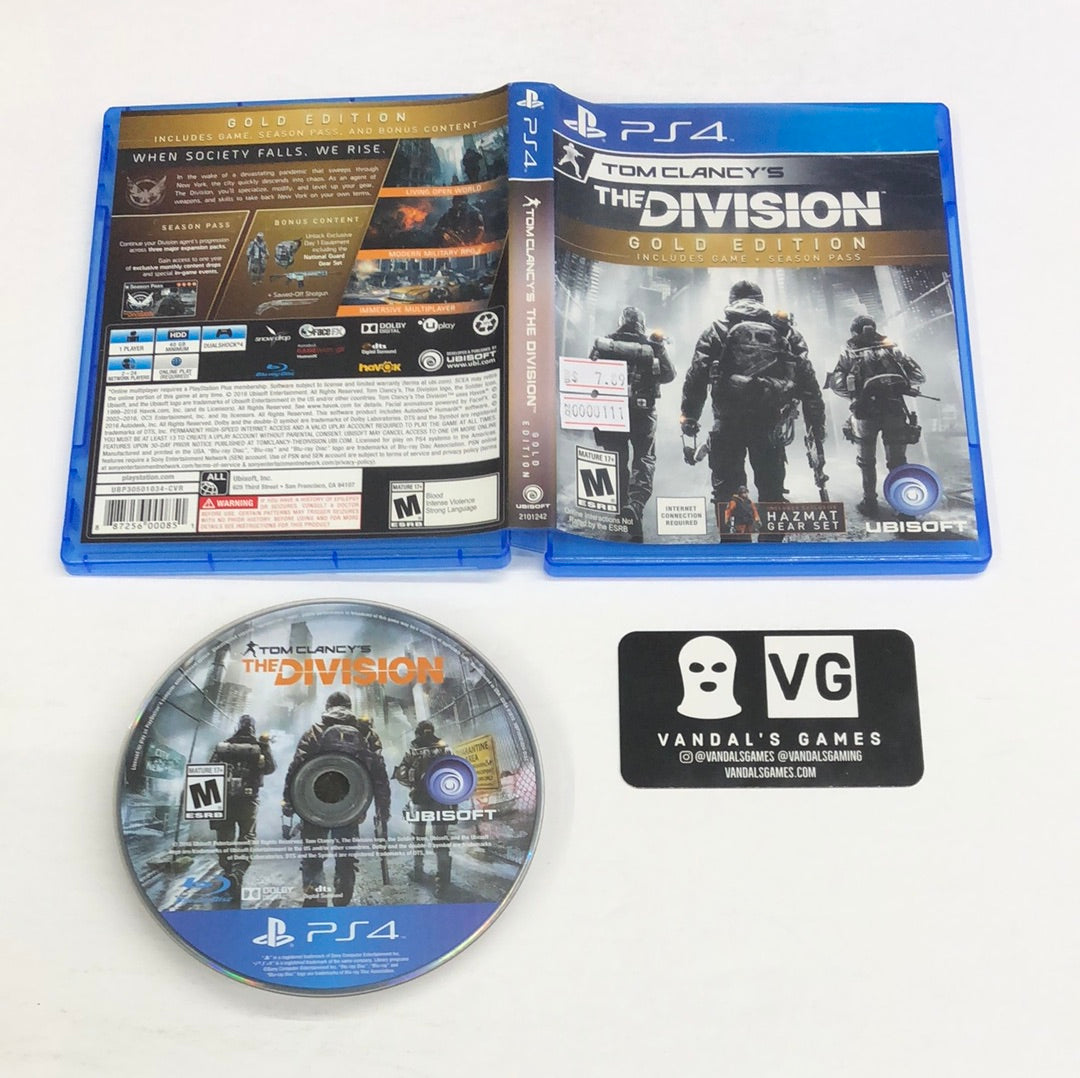 Ps4 - Tom Clancy's the Division Gold Edition No Pass PlayStation 4 W/ Case #111