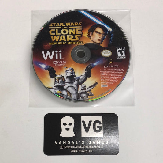 Wii - Star Wars the Clone Wars Republic Heroes Nintendo Wii Disc Only #111