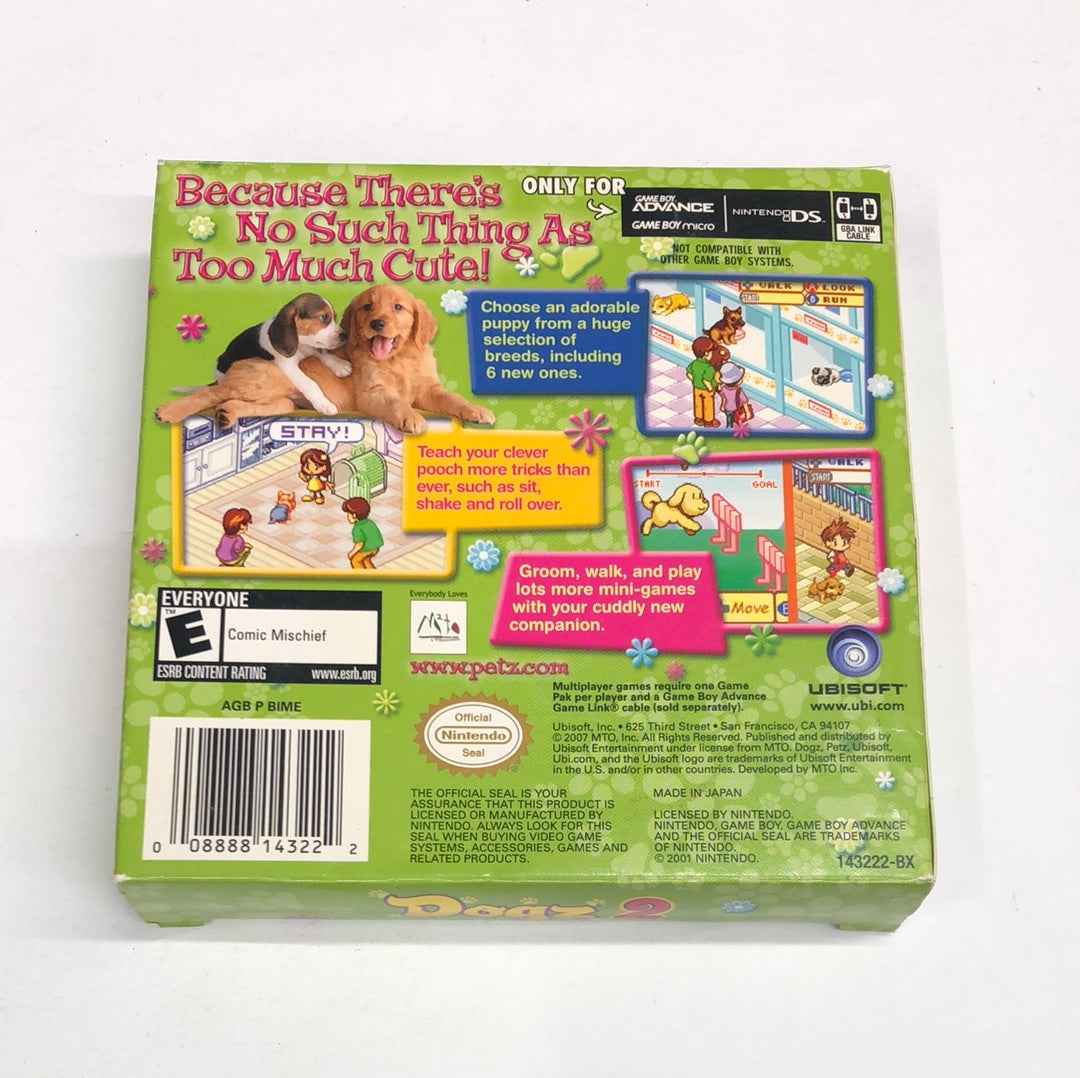GBA - Dogz 2 Nintendo Gameboy Advance Box Only No Game #1850
