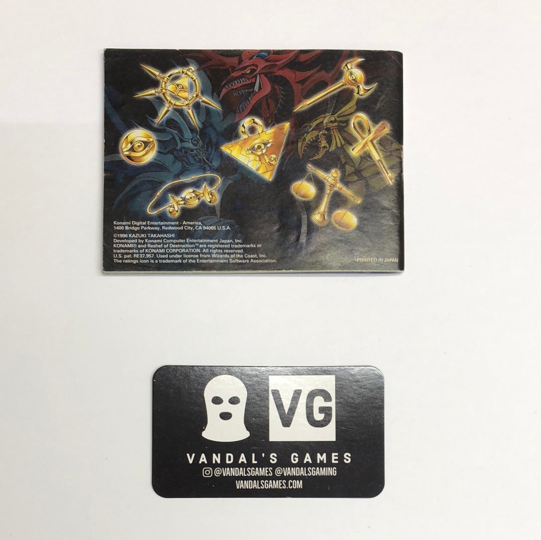 GBA - Yu-Gi-Oh Reshef Of Destruction Gameboy Advance Manual Booklet #1982