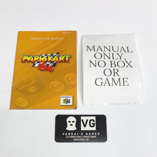 N64 - Mario Kart 64 Nintendo 64 Manual Booklet Only NO GAME #1976